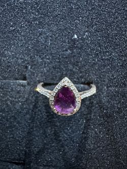 Garnet Promise Ring