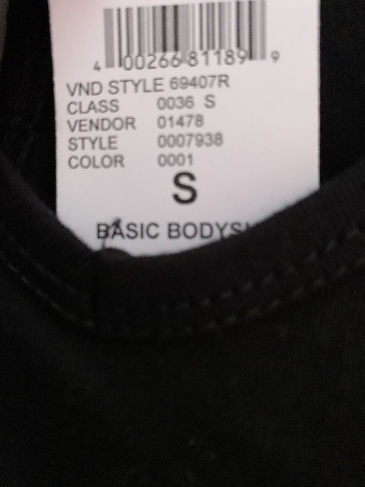 Black TANK TOP BODYSUIT