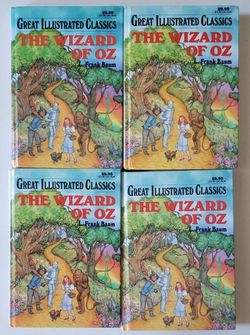 Vintage Book The Wizard of Oz Great Illustrated Classics by Baum $6 EACH