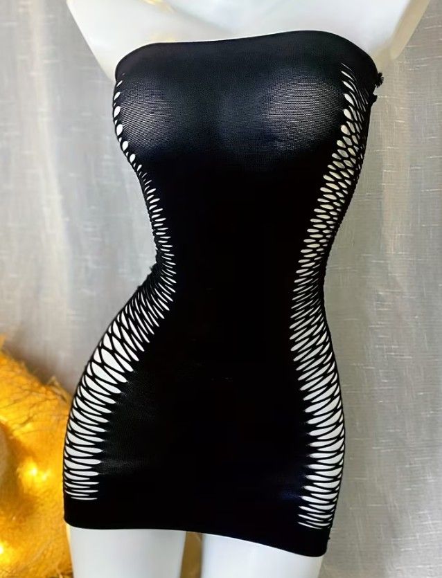 Sexy Women Fishnet Cover Up Without Bikini Hollow Out Bodycon Dress for Music Festival Vacation See Through Beachwear