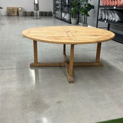 Teak Pedestal Table