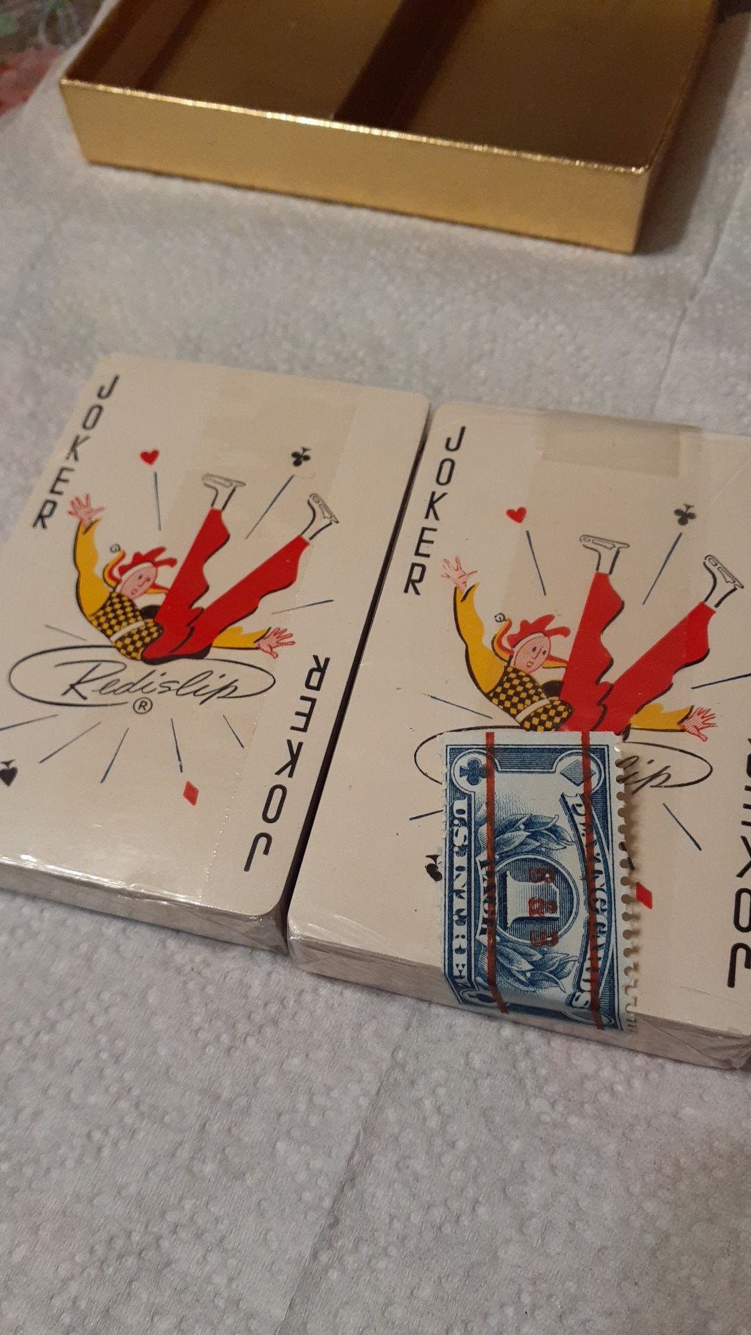 LEGALLET TANNING CO. DECK OF CARDS BOX.