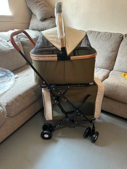 5-in-1 Pet stroller Green (NEW)