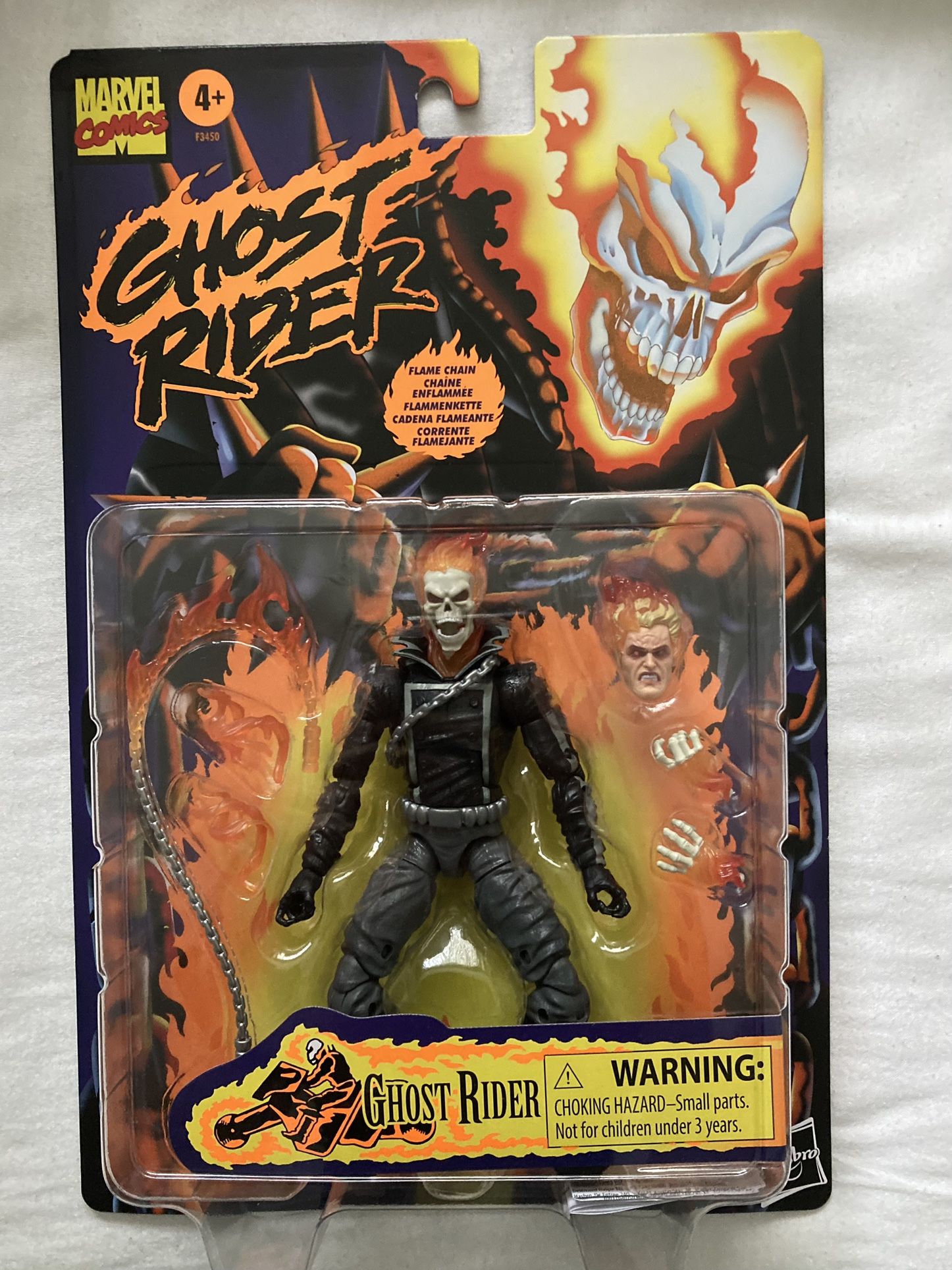 Marvel Legends Ghost Rider Figure Retro Cardback 80th Anniversary Hasbro