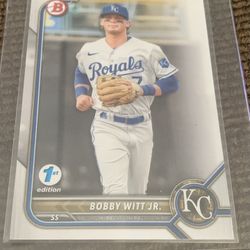 2020 Bowman 1st Edition Bobby Witt Jr Rookie Card