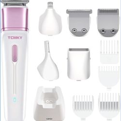 Women's Wet & Dry Use Bikini Trimmer, 5 in 1 Hair Removal