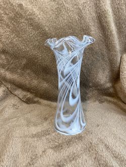 Vintage Hand-Blown Studio Art Glass Vase