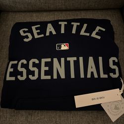 Fear of God Essentials Seattle Mariners Sport Hoodie Midnight Navy Size Large $320