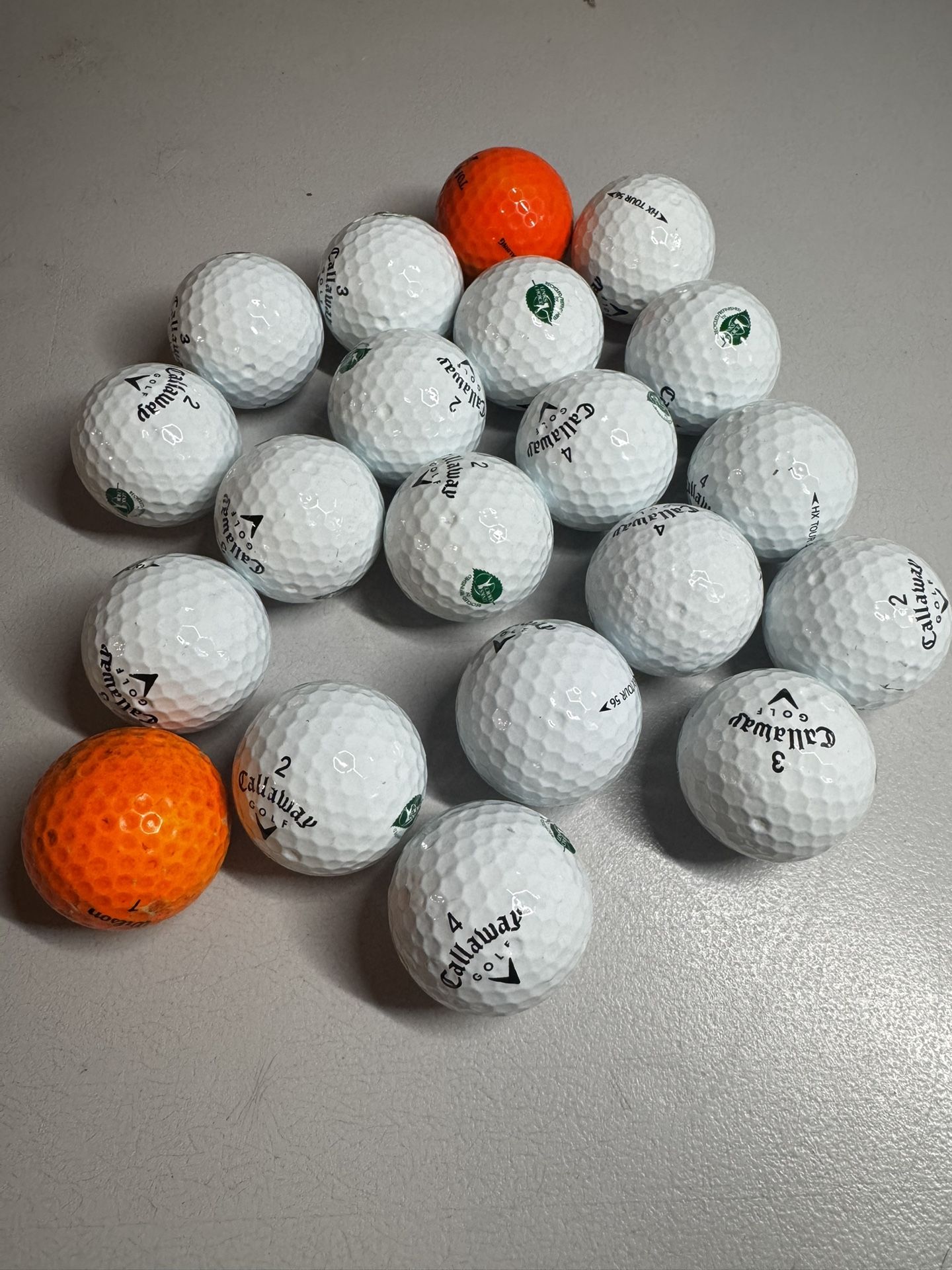 20 Callaway HX Tour Golf Balls 