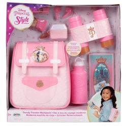 Disney Princess Style Co Pink Pretend Play Backpack 