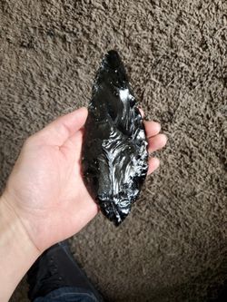 Obsidian Spear Point
