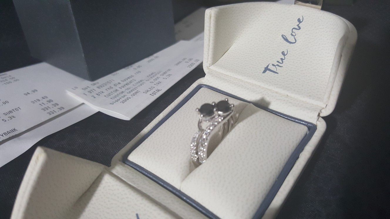 Custom Kay black diamond Ever Love ring (built for $3300)
