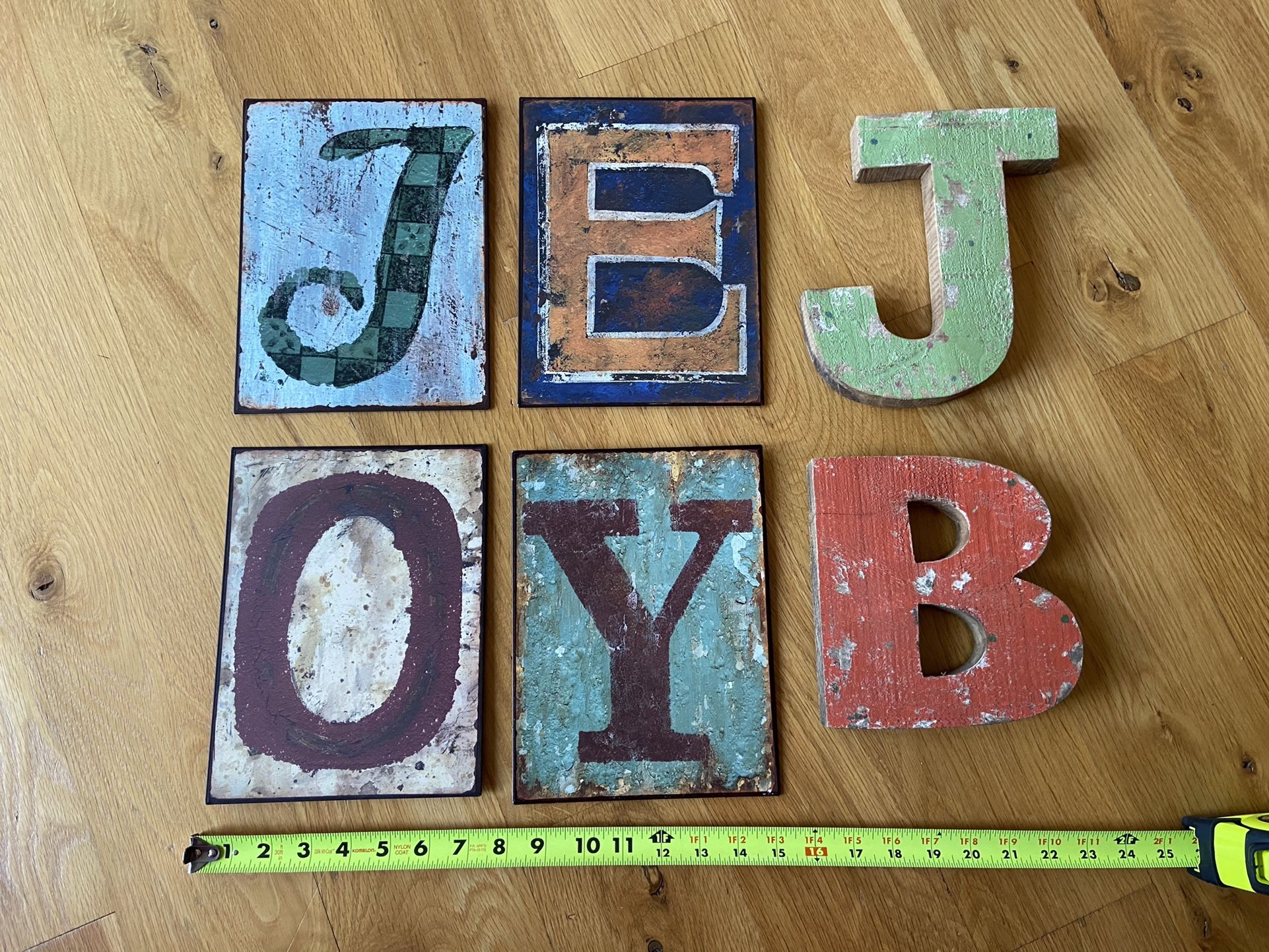 Wood And Metal Letters