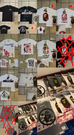 bape shirts,bape,that’s a awful lot of cough syrup,aloc,essentials gear of god,amiri tees,amiri,hellstar tees,hellstar