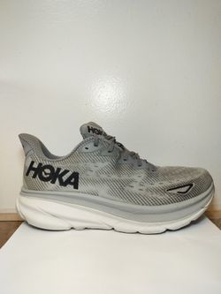 Hoka One One Clifton 9 Grey Men's Running Shoes Size 11 D 1127895 HMBC Great Cond