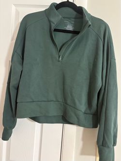 Sincerely Jules Active Quarter-Zip Crop Sweatshirt