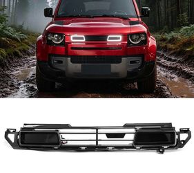 20-26 Defender LED Front Upper Grill Gloss Black
