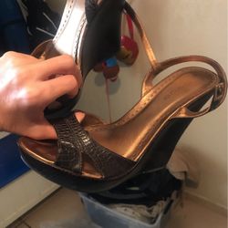 Bebe Wedges Hardly Worn Size 6/12 Or7