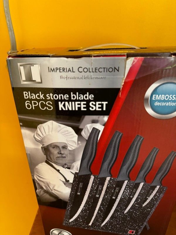 Black Stone 6 Pcs Knife
