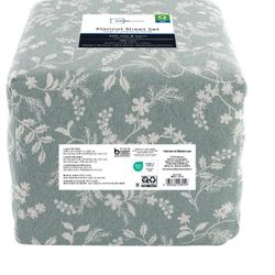 New Mainstays Flannel Green Floral Queen Sheet Set