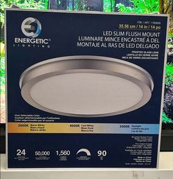 LED Slim Flush Mount 14”
