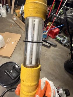 Yellow Portable Work Light Fluorescent Tube