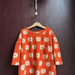 70s Style Floral Terry Cloth Short Set