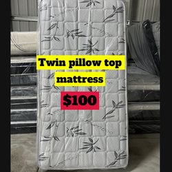 Twin pillow top mattress