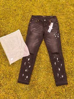 purple jeans