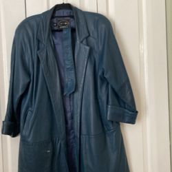 Leather Walking Coat 