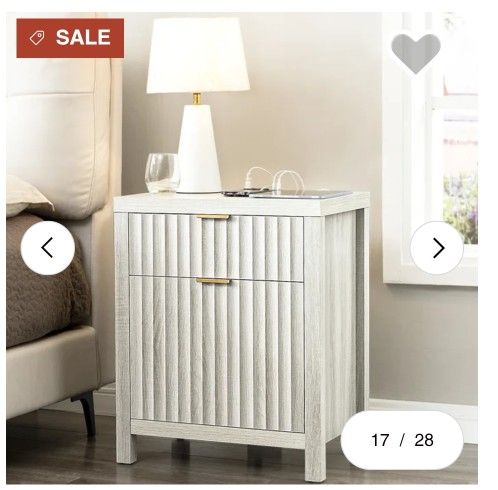 Nightstand With Charging Station 100.00