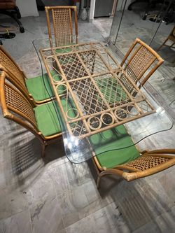 Rattan Dining set $125