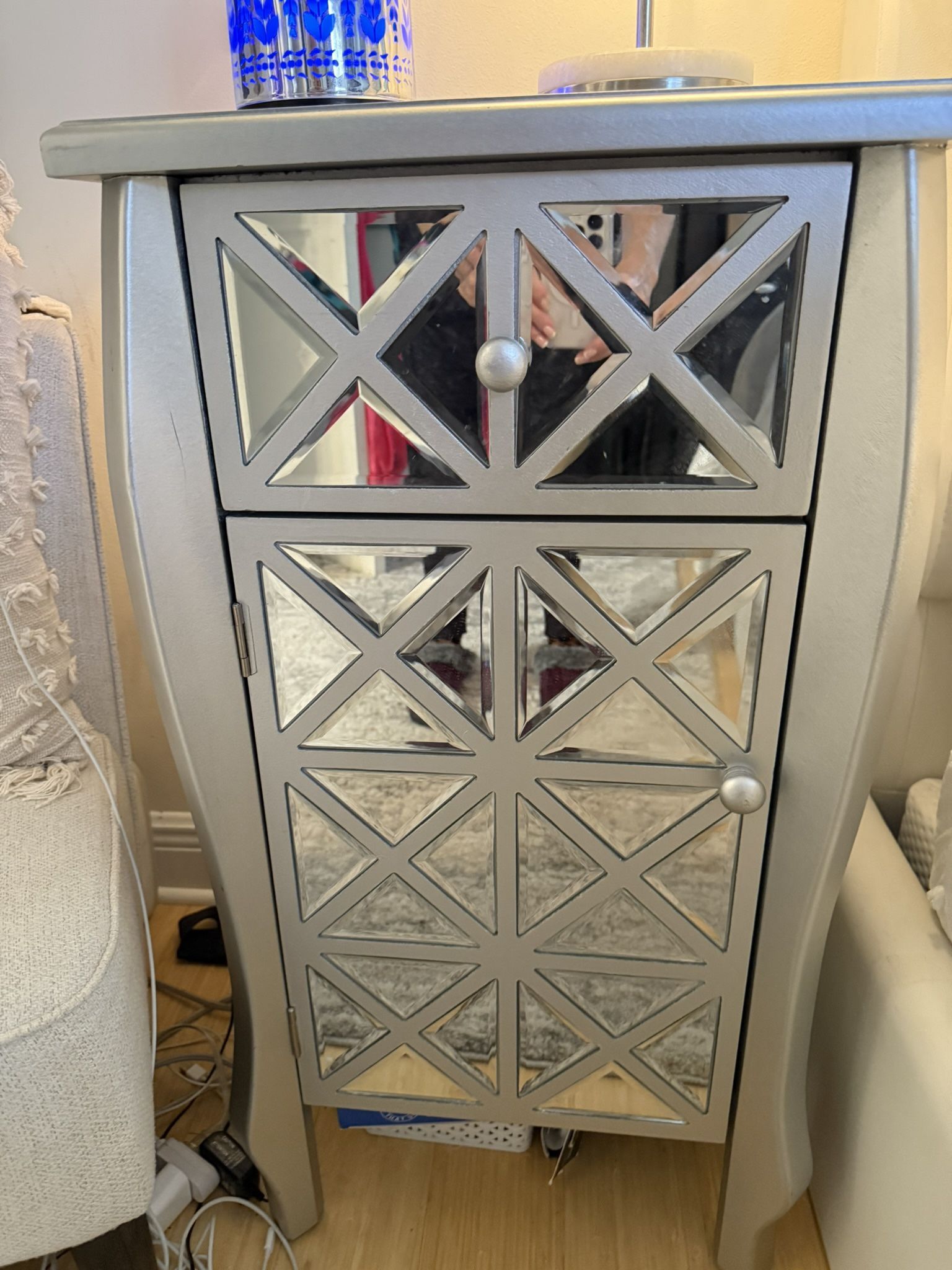 Mirror End Table