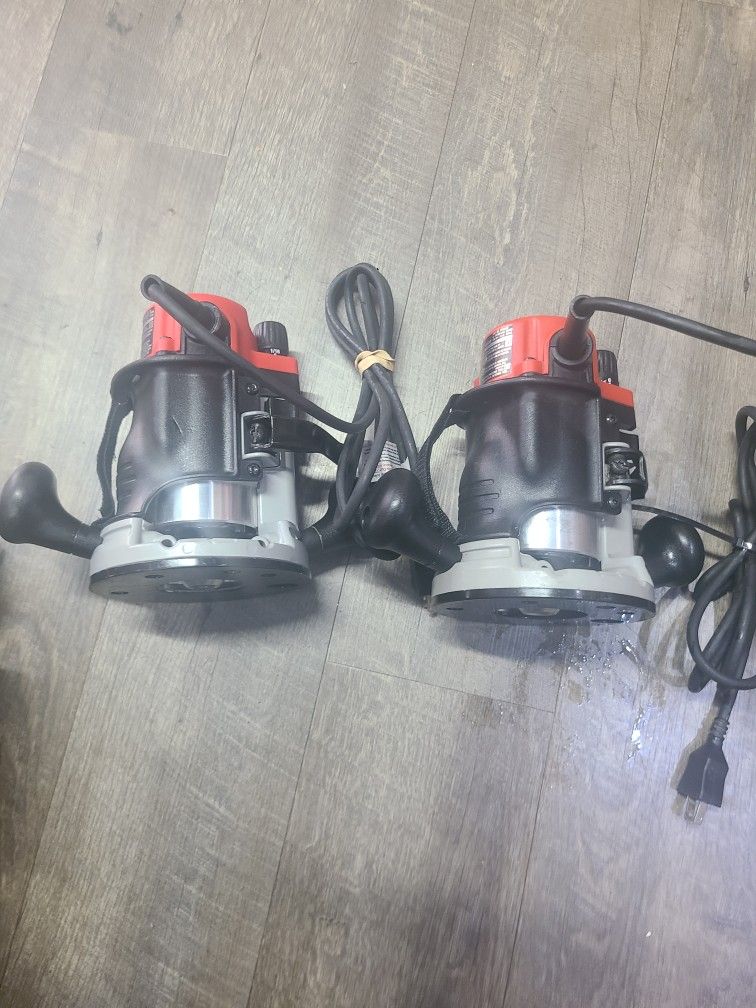 Milwaukee
1-3/4 Max HP BodyGrip Router $139 each