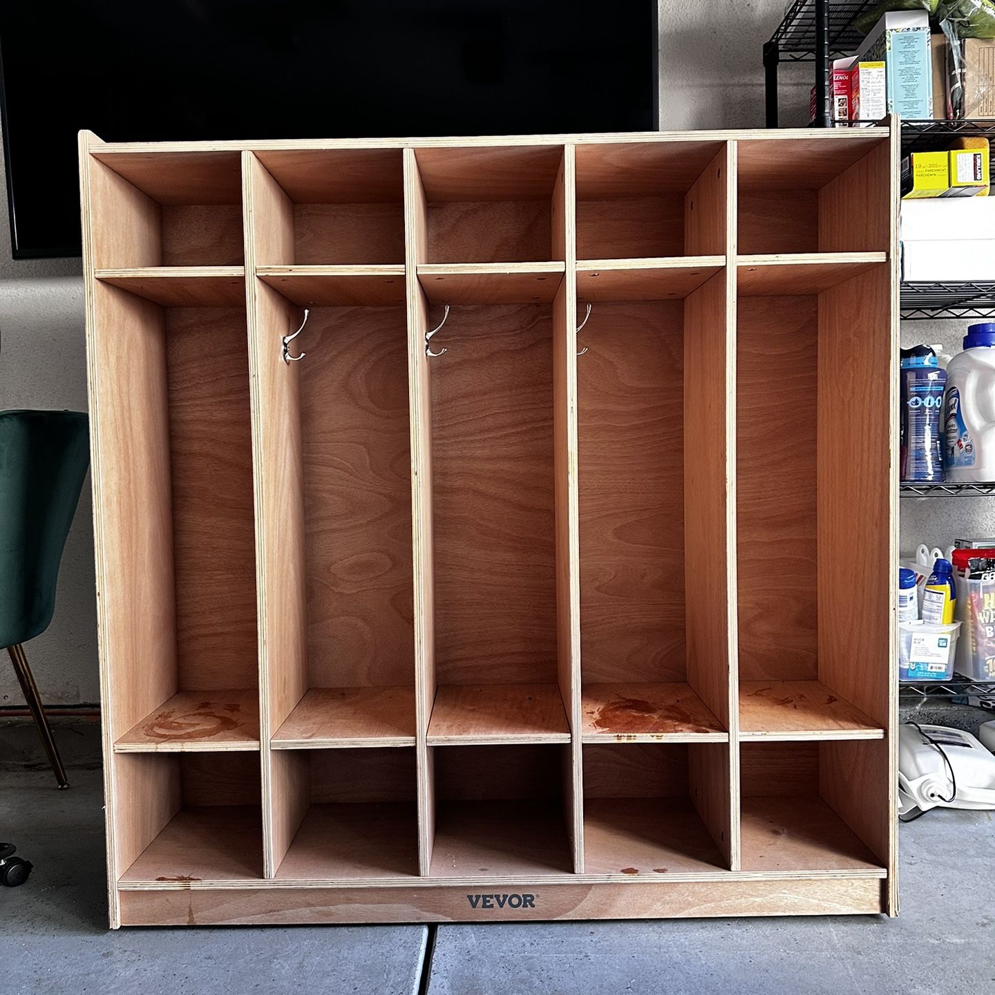 5 Section Cubby Storage 