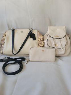 Coach Purse Wallet And Backpack