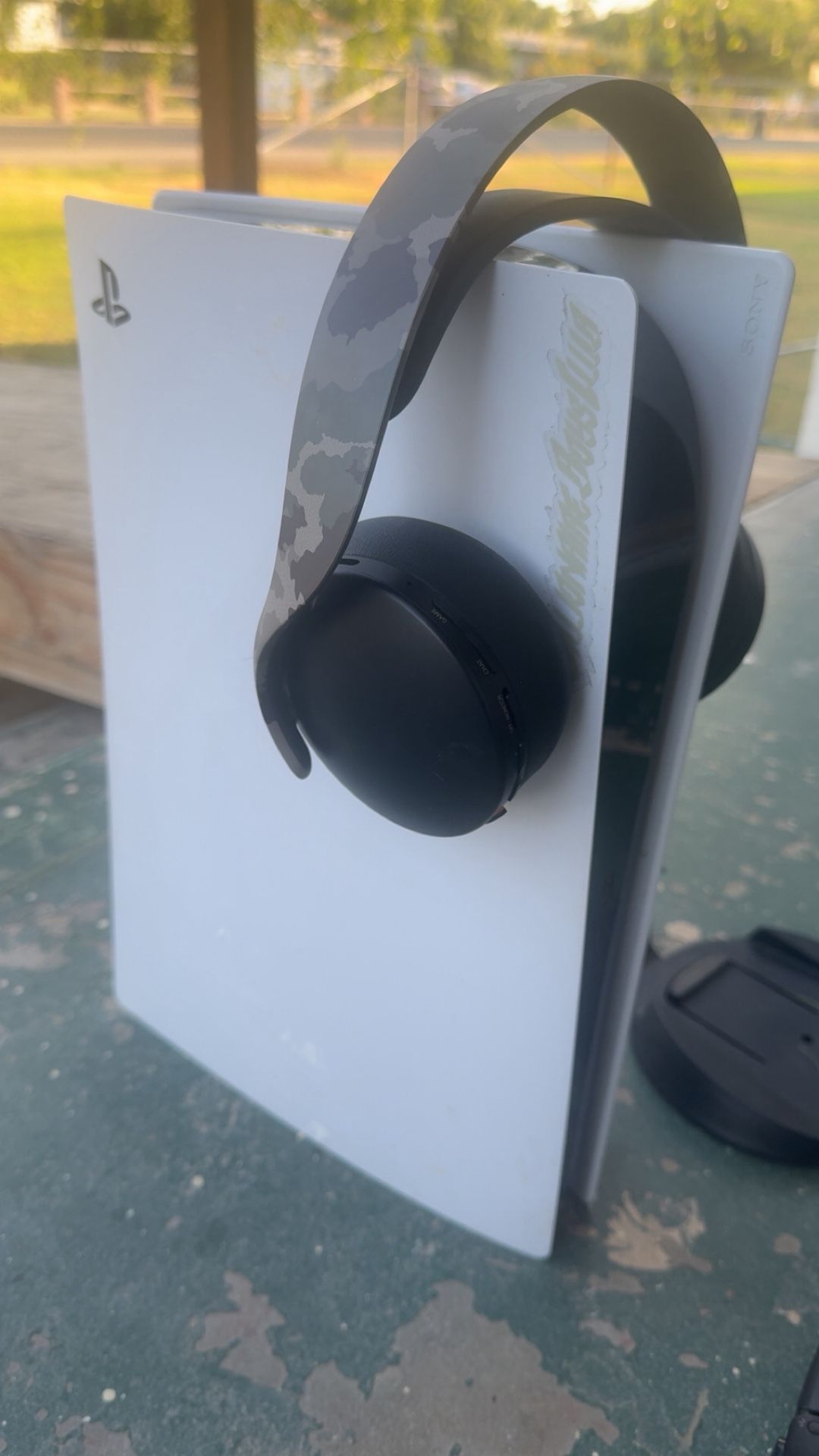 Ps5 With Wireless Headset And Controller