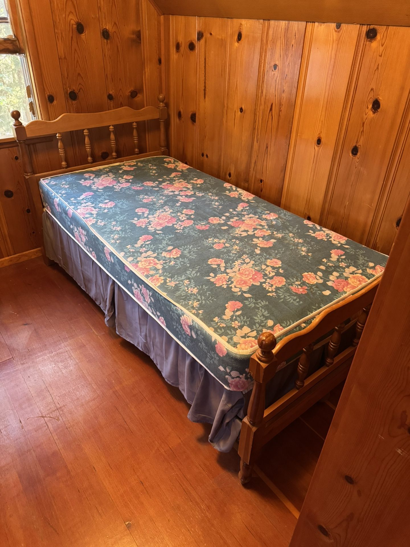 Twin Wooden Bed