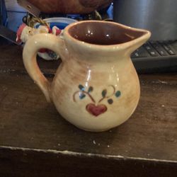 Ceramic water pitcher 2 1/2