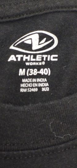 Bleached black Athletic works shirt size Small