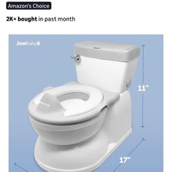 Jool Baby Real Feel 2-in-1 Potty with Wipes Storage, Flushing Sounds
