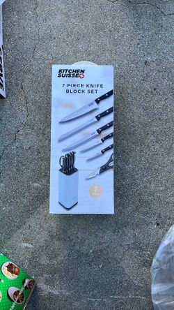Kitchen Suisse 7 Piece Knives Block Set. New