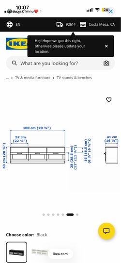 BRIMNES Tv stand IKEA