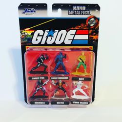 NEW Jada Toys G.I. Joe 1.65" Die-cast Metal Collectible Figures 6-Pack