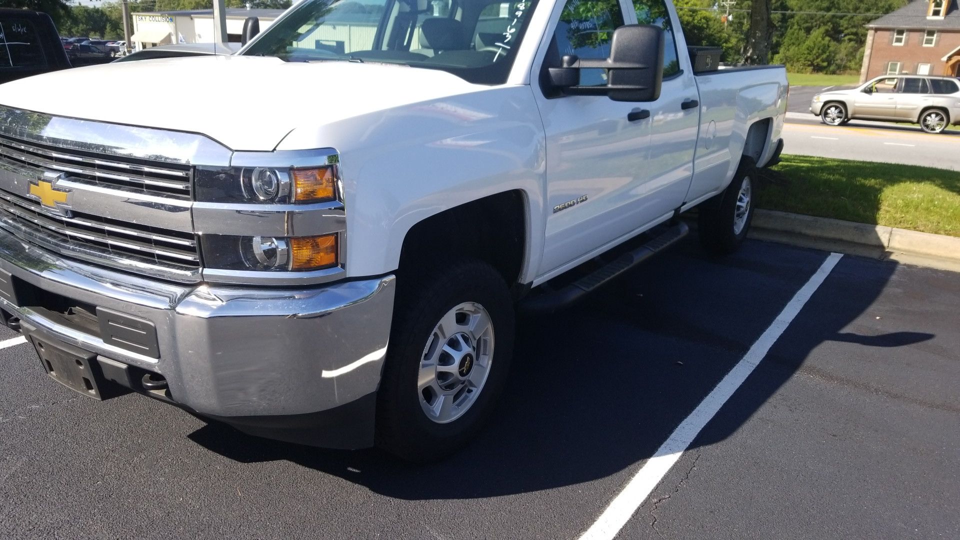 Great tires. Hitch already installed. Tool box. Step rails. 2016 2500 HD gas burner