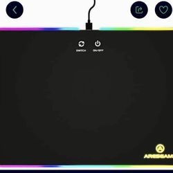 Aresgame RGB Mouse Pad Usb Powered Brand New Gaming
