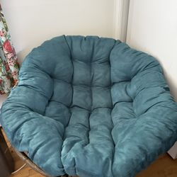 Papasan Chair With Never Used Cushion