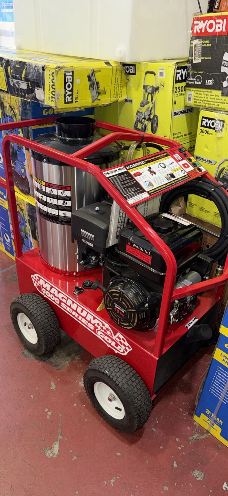 4000 psi Magnum 4000Gold Hot Water Pressure Washer