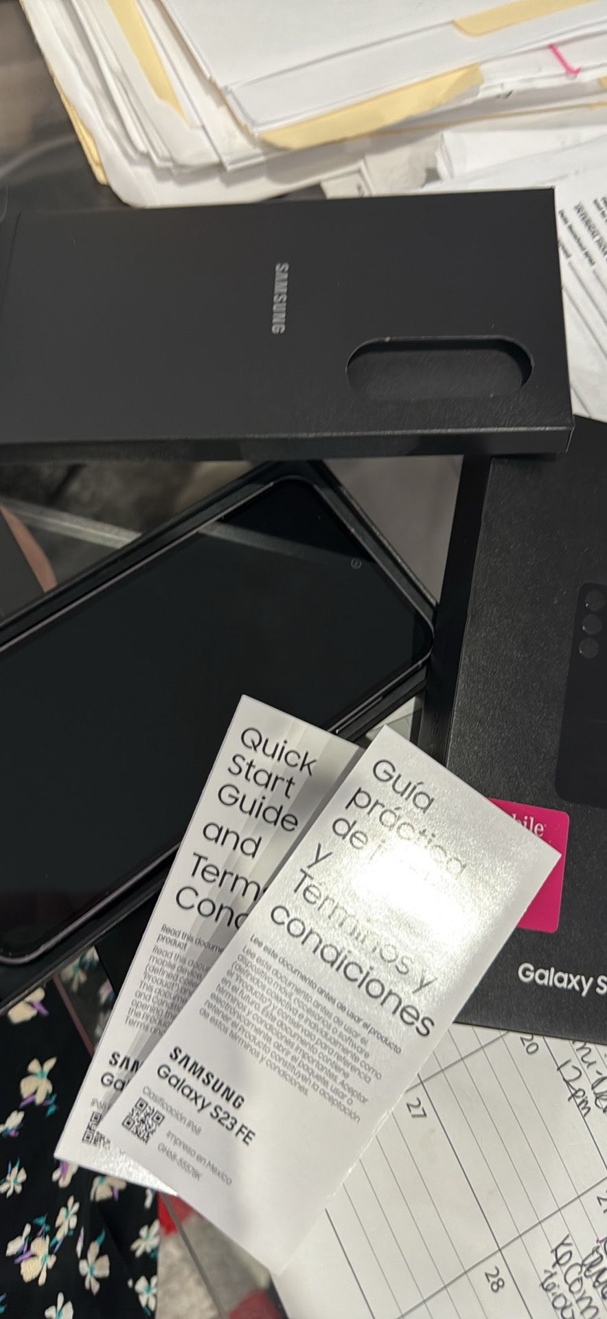 Samsung S23FE T-Mobile (Only Used 5 mo- in box with guide pamphlets)
