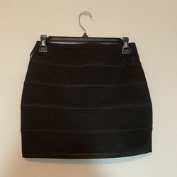 Black Bandage Mini Skirt